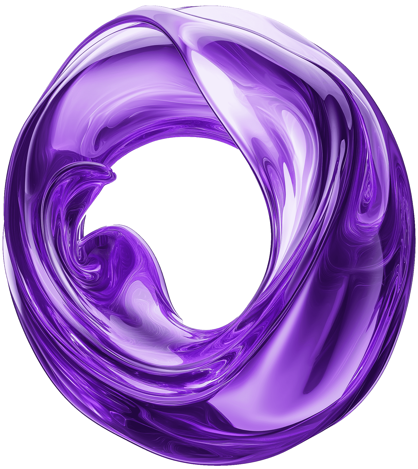 Abstract purple swirl design